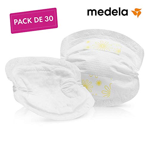 Medela 80309 - Pack de 30 discos absorbentes desechables Medela para pérdidas de leche