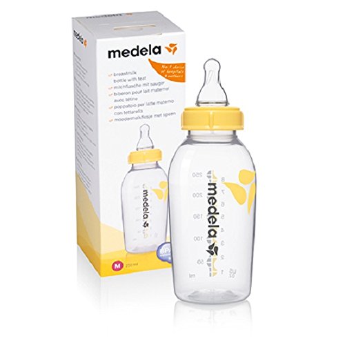 Medela - Biberón con tetina media (250 ml)