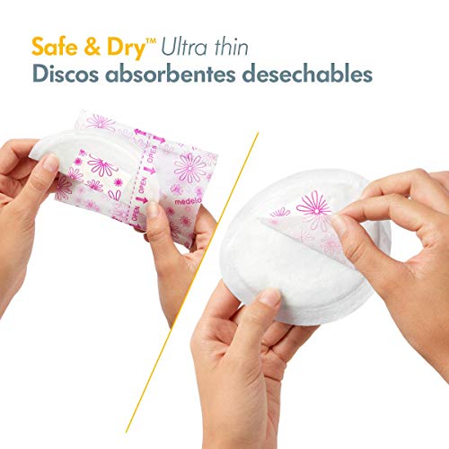 Medela Discos absorbentes desechables Safe & DryTM Ultra thin 30 unidades - Discos absorbentes desechables, 30 uds