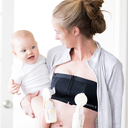 Medela Easy Expression Bustier Sujetador premamá, Blanco, L para Mujer