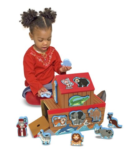 Melissa & Doug- Noah's Ark Juego Clasificadora de Formas, Multicolor (Melissa&Doug 3786)