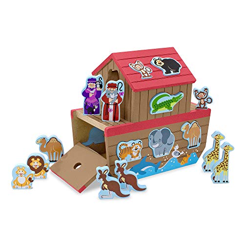 Melissa & Doug- Noah's Ark Juego Clasificadora de Formas, Multicolor (Melissa&Doug 3786)