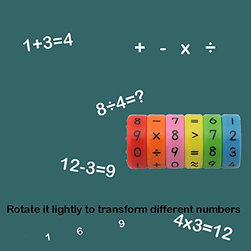 meridy Juguete de Aprendizaje Aritmético Magnético,Regalo Educativo de los Juguetes de Las Matemáticas para los Niños del Bebé,Mayor Que, Menor Que,Igual a 2pcs