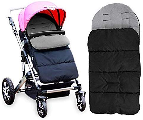 MHOYI - Saco de dormir para bebé forro de algodón, para asiento de cochecito de bebé,cómodo y universal,cálido,para invierno,resistente al viento,al calor,carrito de bebé,cojines de algodón