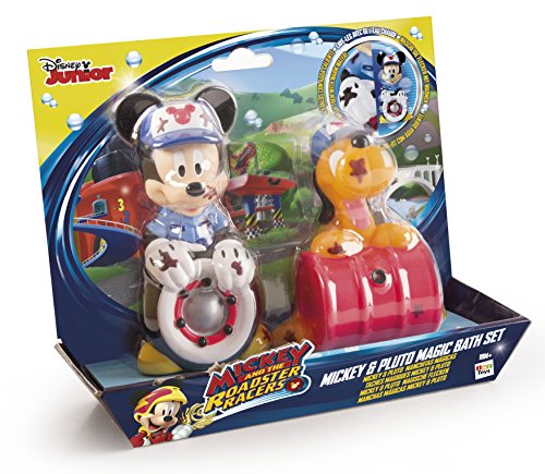 Mickey Mouse- Mickey & Pluto, Set 2 Figuras de Baño, 14 cm (Propio 182790)