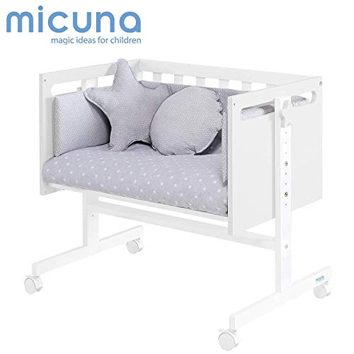 Micuna You & Me - Minicuna colecho, unisex, color blanco