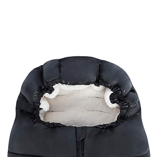 Minetom Saco de Invierno Universal para Cochecito Saco de Dormir para Bebé Saco para Pies de Bebés Protección Antideslizante Cálido Vello de Cordero Suave y Material Impermeable - Ideal para Bebés