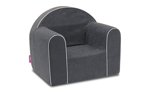 Mini – Sillón infantil niños Baby baby Sillón Sofá Silla Infantil Silla Espuma respetuoso con el medio ambiente gris gris