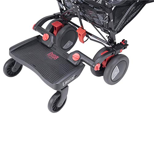 Mini tabla Lascal para carrito de bebé, en 3D y color rojo