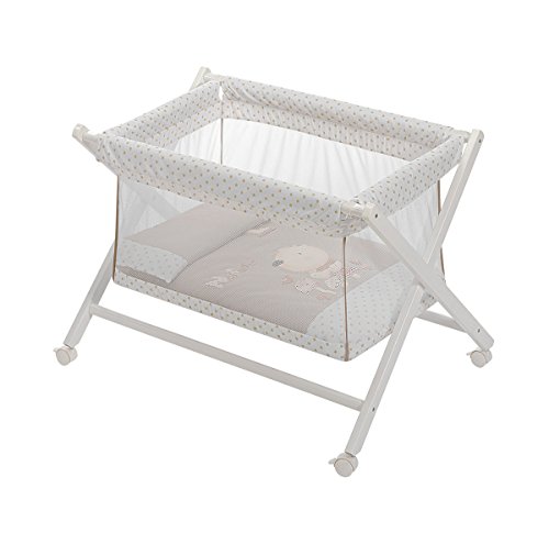 Minicuna Transparente Nature Beige con Textil