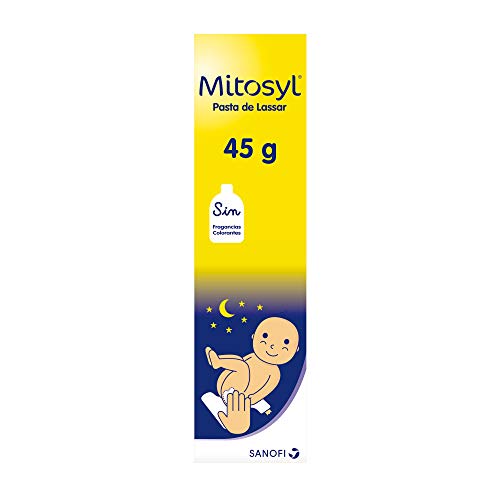 Mitosyl | Crema pañal noche | Pasta lassar 45g | Previene las irritaciones del pañal y protege la piel