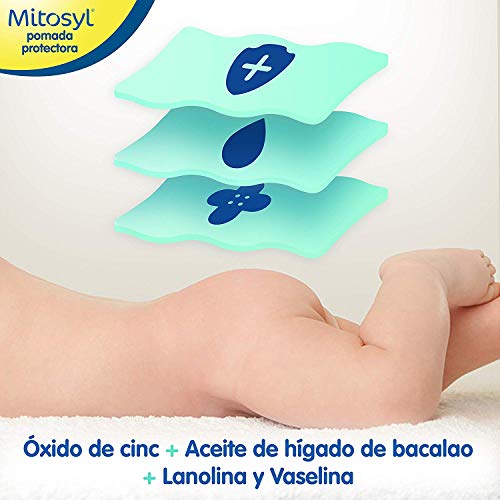 Mitosyl | Crema pañal | Pomada protectora 65g | Previene y trata las irritaciones de la piel del bebé por rozaduras del pañal