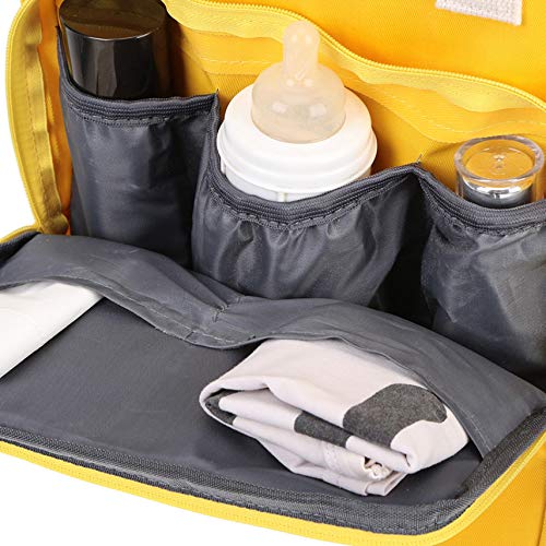 Mochila de Nylon Impermeable Bolsa de pañales Hebilla de Anillo de bebé Mochilas de Viaje Bolsa de enfermería para el Cuidado del bebé, Tamaño: 25cm13cm34cm