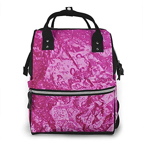 Mochila grande de plástico rosa para mamá, para ir de compras, restaurantes, viajes y muchas otras ocasiones