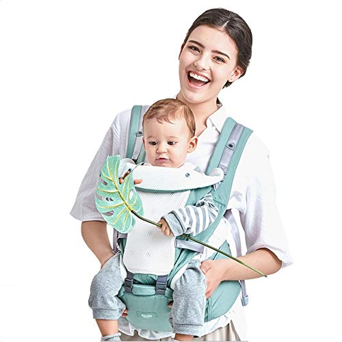 Mochila Portabebé Ergonómico Multifuncional 4 en 1 Fular Porta Bebé con Múltiples Posiciones Suave Ajustable para Niños (Nuevo)