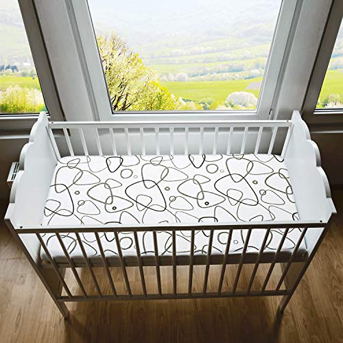 Momcozy Sábana Minicuna 75x33cm/80x46cm Ajustable para Colchón Capazo/Carro/Cochecito de bebé para Niños y Niñas, de 100% Algodón, Elástico se Adapta a Julius Zöllner, Träumeland, Alvi, FabiMax