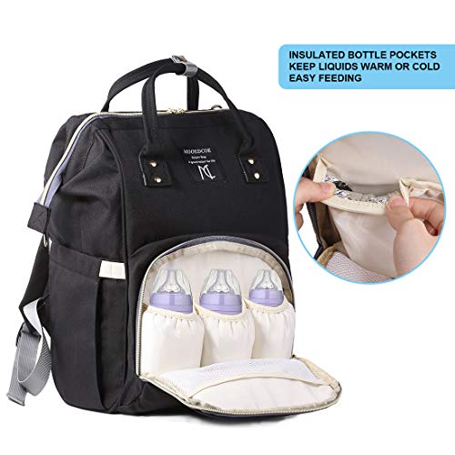 Mooedcoe Mochila Pañales Maternal Bolso Carro Bebé Mochila Carrito Bebe Impermeable