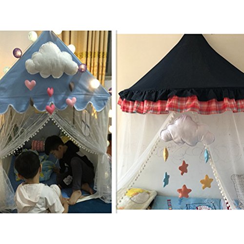 Móvil de Nube Decorativo Adornos de Habitacion Infantil Decoracion Colgante de Pared para Bebe con Estrella