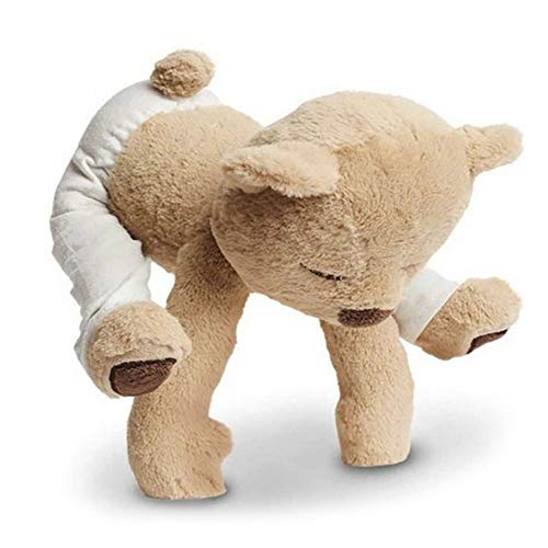 Muñeca de peluche de oso de yoga de Moonvvin, flexible, extraíble, de felpa para niños, regalos de amigos