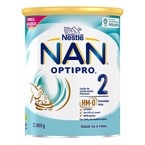 NAN OPTIPRO 2 - Leche de continuación en polvo - Fórmula para bebé - A partir de los 6 meses - 800g