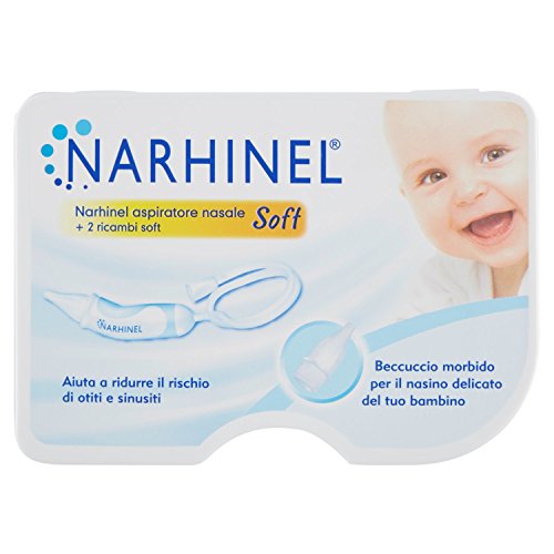 Narhinel - Aspirador nasal y piezas de repuesto suaves, 70 g