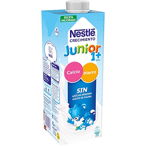 NESTLÉ JUNIOR 1+ Original - Leche para niños a partir de 1 año - 1L