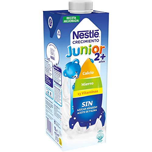 Nestlé Junior 2+ Original -Leche para niños a partir de 2 años - 1l