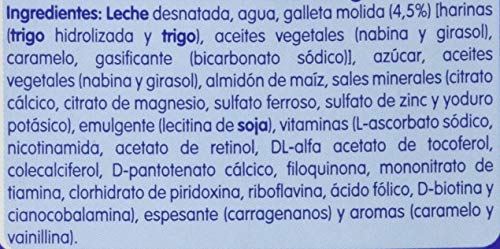 Nestlé Junior Crecimiento 2+ Galleta María - Leche para niños a partir de 2 años - 6 x 1 L, sin aceite de palma