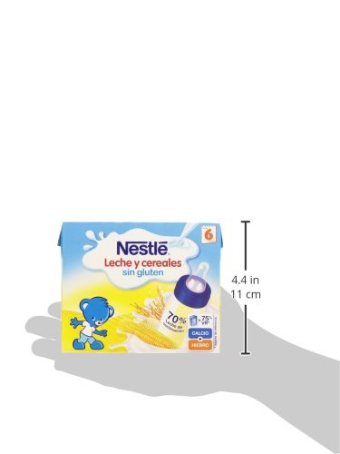 Nestlé Leche y Cereales Alimento elaborado a base de cereales con leche de continuación listo para tomar - Paquete de 2 x 250 ml - Total: 500 ml