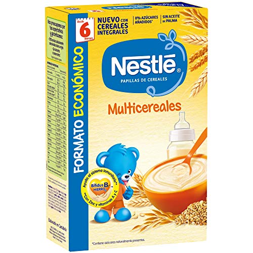 Nestlé Multicereales - Papilla de cereales instantánea de fácil disolución - Papillas Para bebés 500 g - [pack de 3]