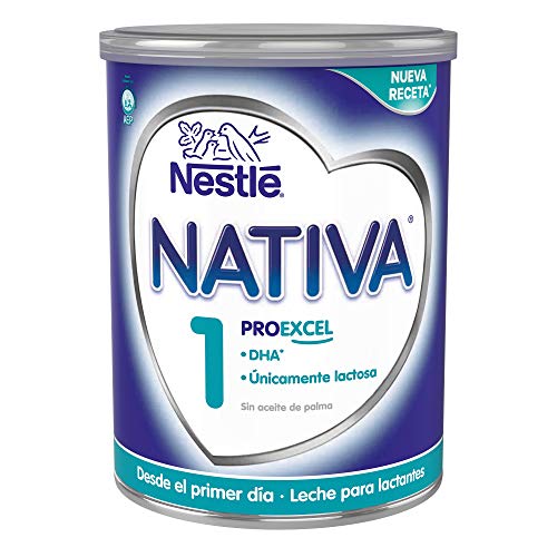 Nestlé NATIVA 1 - Leche para lactantes en polvo - Fórmula Para bebés - Desde el primer día - 800g