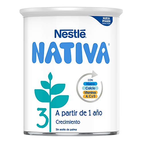 NESTLÉ NATIVA 3 - Leche de crecimiento en polvo - Fórmula infantil - A partir de los 12 meses - 800g