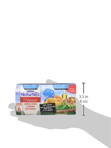 Nestlé Naturnes - Selección Judías Verdes y Patatas con Ternera - A partir de 6 meses - 2 x 200 g