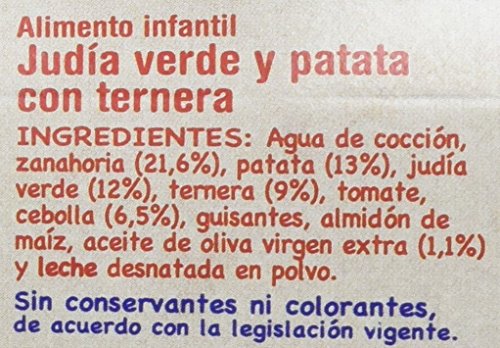 Nestlé Naturnes - Selección Judías Verdes y Patatas con Ternera - A partir de 6 meses - 2 x 200 g