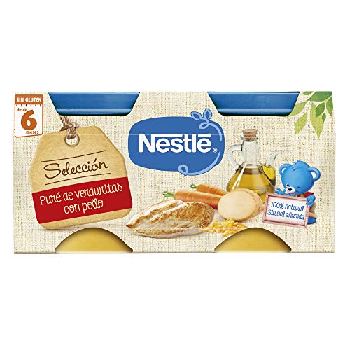 Nestlé Naturnes - Selección Puré De Verduritas con Pollo - A partir de 6 meses - 2 x 200 g