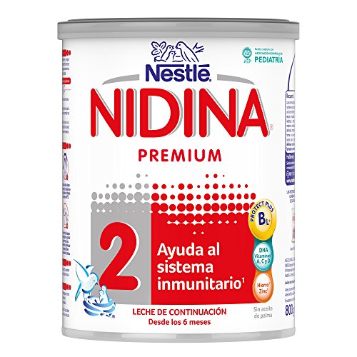 NESTLÉ NIDINA 2 - Leche de continuación en polvo - Fórmula Para bebés - A partir de los 6 meses -800g