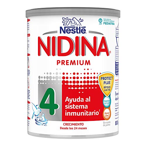 Nestlé NIDINA 4 Leche de crecimiento en polvo, fórmula infantil, a partir de los 24 meses - 800 gr