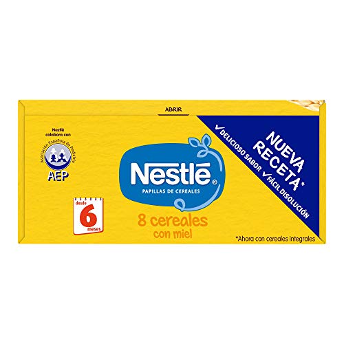 Nestlé - Papillas 8 Cereales Con Miel A Partir De 6 Meses 600 g