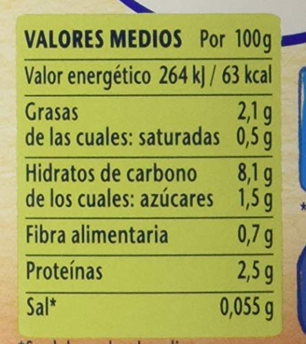 Nestlé Purés - Tarrito de puré de verduras y carne, variedad Arroz blanco con Pollo - Para bebés a partir de 6 meses - Paquete de 6 Tarritos de 250g