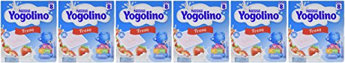 Nestlé Yogolino Postre Lácteo con Fresa, Para Bebés a Partir de 8 Meses, Paquete de 6x4 Tarrinas de Postre Lácteo de 100g