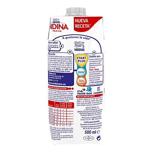 Nidina Leche para lactantes - 500 ml