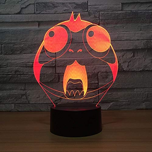 Night Light, Owl Lámpara 3D Animal Bird Lámpara Baby Sleepping Atmosphere Lámpara Dormitorio Luz Niños Regalos Halloween Sala de estar Tienda Niños Sleep Light LED Party USB Modo tres en uno