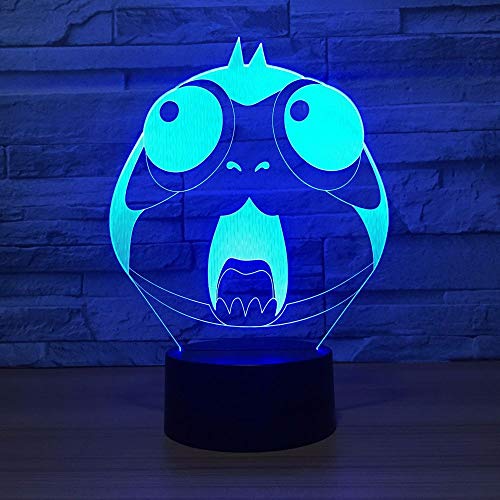 Night Light, Owl Lámpara 3D Animal Bird Lámpara Baby Sleepping Atmosphere Lámpara Dormitorio Luz Niños Regalos Halloween Sala de estar Tienda Niños Sleep Light LED Party USB Modo tres en uno