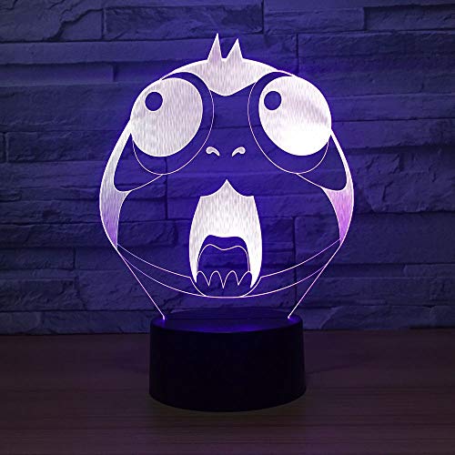 Night Light, Owl Lámpara 3D Animal Bird Lámpara Baby Sleepping Atmosphere Lámpara Dormitorio Luz Niños Regalos Halloween Sala de estar Tienda Niños Sleep Light LED Party USB Modo tres en uno