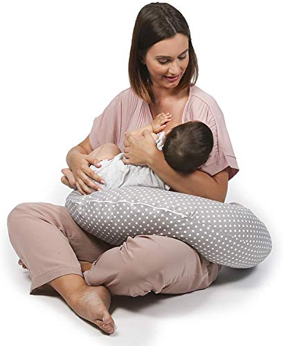 Niimo Almohada Embarazada Dormir y Cojin Lactancia Bebe Multifuncion Funda Cojin 100% Algodon Desenfundable y Lavable Relleno de Poliester Multiusos Maternidad (Alpha XXL, Selva)