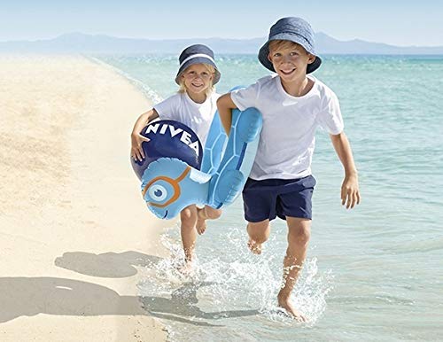 Nivea - Kids protect and sensitive, loción solar con, factor de protección solar 50+ muy alta, 200 ml