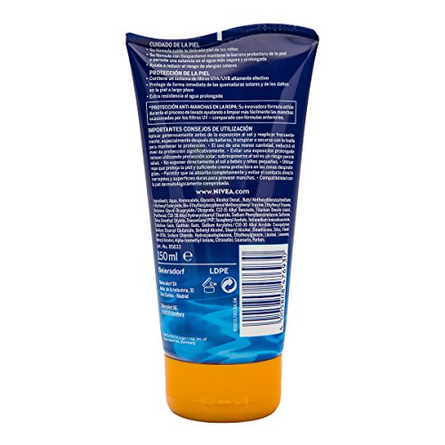 NIVEA Sun Kids - Crema solar niños Juega & Chapotea FP50 - Protección UV muy alta - 150 ml