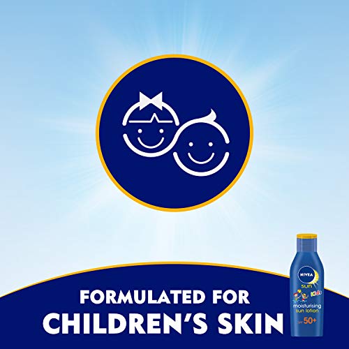 Nivea sun - Kids, loción solar hidratante, factor de protección solar 50+ - 200 ml - Version importada (UK)