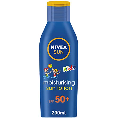 Nivea sun - Kids, loción solar hidratante, factor de protección solar 50+ - 200 ml - Version importada (UK)