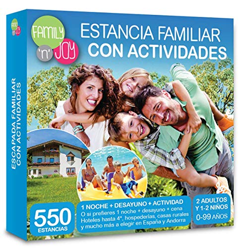 NJOY Experiences - Caja Regalo - ESTANCIA FAMILIAR CON ACTIVIDADES - Más de 550 estancias familiares a escoger